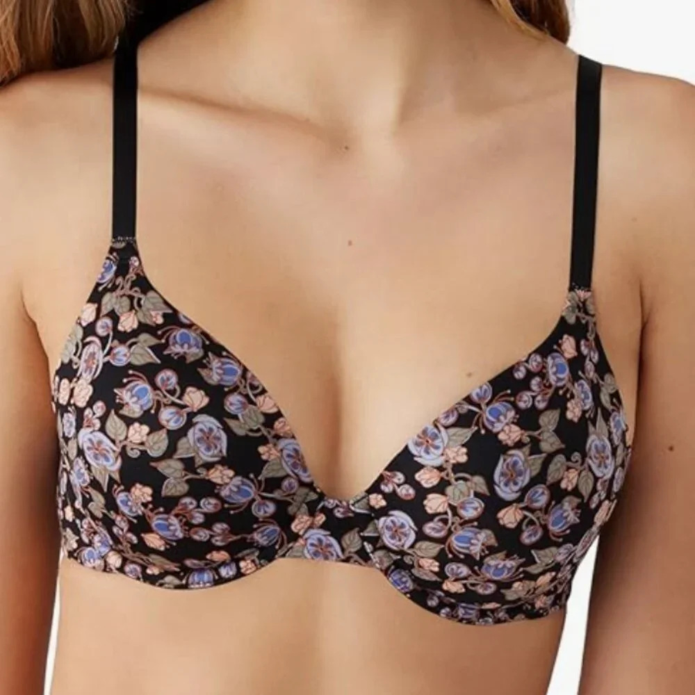NWT B.TEMPT'D  Women's Future Foundation Convertible T-Shirt Bra, floral